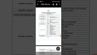 CBSE board 10th date sheet 2025 shortsvideo cbse 10thclass [upl. by Anirak]