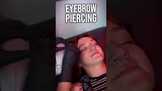 Eyebrow piercing by undergroundbodypiercing [upl. by Amsden]