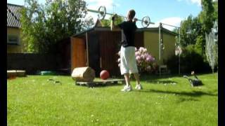 Crossfit Home Training On Outdoor Gym [upl. by Eillime111]