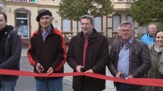 Wittenberge Einweihung der sanierten Rathaus und Tivoliestraße [upl. by Adnale757]