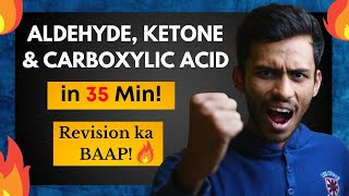 Aldehyde Ketone amp Carboxylic Acid Fast ONE SHOT🔥 40 Min Fast Revision  Class 12  NEET  JEE [upl. by Bolitho140]