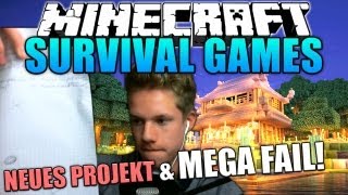 GRÖßTER SG FAIL EVER  NEUES PROJEKT  Minecraft Survival Games [upl. by Ithsav]