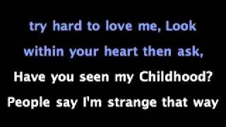 Childhood  Michael Jackson with lyrics [upl. by Mareah117]