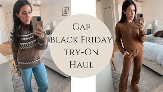 Gap Black Friday ROUND UP TryOn HAUL [upl. by Nrubliw]