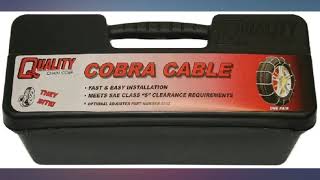 Quality Chain Cobra Cable Passenger Snow Traction Tire Chains 1038 review [upl. by Ardnot]