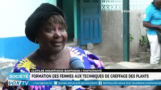 Initiative de formation  Les femmes acquérant les techniques de greffage de plants [upl. by Neema]