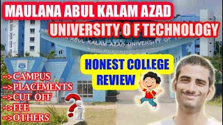 Makaut College review  PlacementFeesCutoff Maulana Abul Kalam Azad University of Technology [upl. by Icyac]