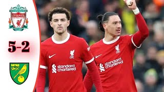 Liverpool vs Norwich 52  All Goals amp Highlights  2023 HD [upl. by Broek]