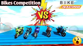 Top 5 Bikes Competition 🔥 In Indian Bike Driving 3D।।Game On With Apon [upl. by Otir627]