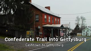 Confederate Trail into Gettysburg PA  driving tour [upl. by Ahselaf]