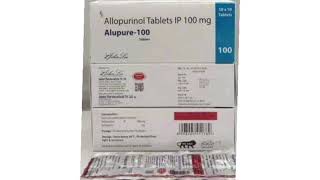 Alupure 100 Tablets Allopurinol Tablets IP 100 mg [upl. by Gardie]