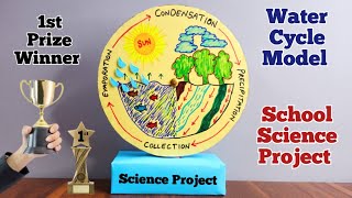 Water Cycle Model  Water Cycle Working Project  School Science Project  Best project for science [upl. by Eignat]