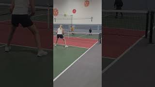 Six year old putting on a show pickleball [upl. by Salema609]