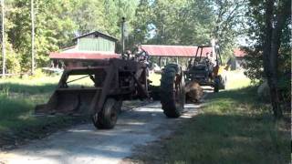 M Farmall and Case 580 C hard at work [upl. by Lecrad]