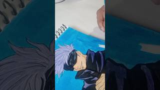 Gojo drawing like and subscribe please 🥺 anime animetalkies jujutsukaisen gojo animeforever [upl. by Bannerman]