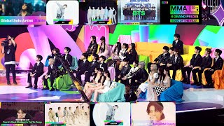 Idols reaction to bts 방탄소년단amp Jungkook win 6 awards collection VCR Full Ver at MMA 2023 [upl. by Atem634]