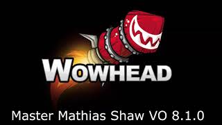 Master Mathias Shaw  Voice Over 810 [upl. by Airamasor]