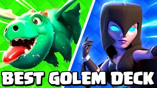 BEST GOLEM DECK  Clash Royale [upl. by Grannie972]