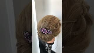 Wedding hairstyles long hair  bun hairstyles  Juda hairstyle  updo hairstyle weddinghairstyles [upl. by Erbua902]