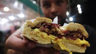 INSIDE A Classic NYC BODEGA Bacon Egg amp Cheese Run  Stay Eatin Bruh [upl. by Ahsiener]