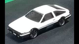 Kyosho Mini z AE86 AWD Unboxing and First Drive [upl. by Bertasi763]