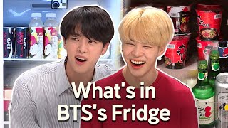 Whats in BTSs Fridge explained by Jin amp Jimin 🍖 ENG SUB  Chef amp My Fridge [upl. by Rezzani413]