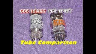 CBS 12AX7 vs RCA 12AY7 Tube Comparison [upl. by Airtemak636]