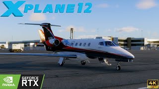 Full Flight With VATSIM ATC X Plane 12 PHENOM 300 ULTRA GRAPHICS Private Jet [upl. by Raama]