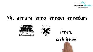 Latein  Einfach erklärt Vokabeln lernen  die 100 wichtigsten Verben Teil 10 91100 [upl. by Shirberg722]