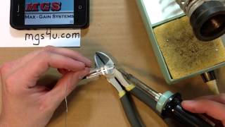 Pl259 Solder On Installation Guide for RG8X Coaxial Cable Full HD [upl. by Adnirolc581]