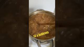 Fő a bableves food cooking recept [upl. by Assilam]