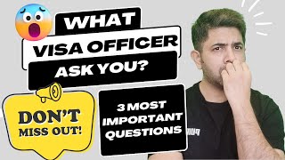 Most Important Questions to Know about Embassy VISA Interview  Embassy interview for USA Europe [upl. by Krystle]