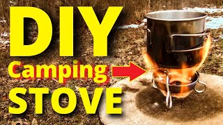 DIY CAMPING STOVE Cheap Easy [upl. by Astred]