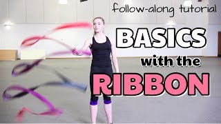 BASIC RIBBON HANDLING FOR RHYTHMIC GYMNASTS FOLLOWALONG TUTORIAL [upl. by Amat]