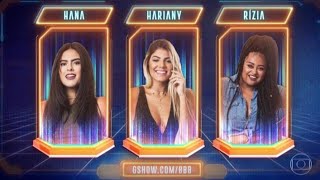 BBB19 Enquete ATUALIZADA mostra quem vai sair no PAREDÃO entre Hana Rízia e Hariany [upl. by Anegroeg]