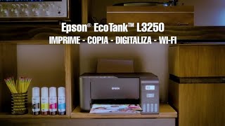 Impressora Multifuncional 3 em 1 Epson EcoTank® L3250 [upl. by Hsoj189]