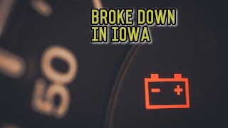 BROKE DOWN in IOWA  Alternator went bad Ford Transit  Update  Cargo Van Business Expediting [upl. by Owens]