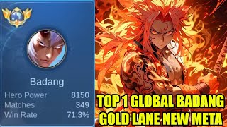 Kok bisa hero ga guna ini mengalahkan hero meta  top 1 global badang gold lane mobile legends [upl. by Paine726]