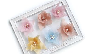 Organza Flower Easy to Make [upl. by Navar]