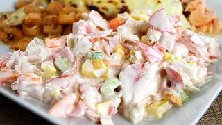 Delicious Crab Salad Recipe [upl. by Aylatan457]