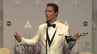 Matthew McConaughey is feeling quotAlright Alright Alrightquot after winning Oscar [upl. by Elia171]