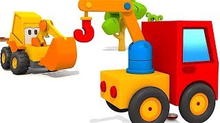 Carros para niños  La Grúa  La Excavadora Max [upl. by Orian]