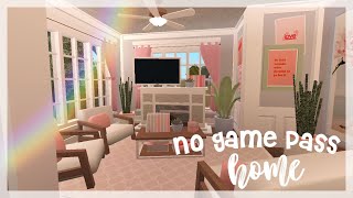 BLOXBURG No Gamepass Blush Home  House Build [upl. by Ahsed]