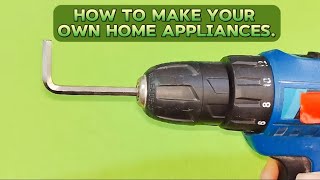 How to insert an internal hexagon into an electric drill It works very wellideas how subscribe [upl. by Packer]