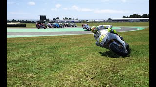 Valentino Rossi bounced off the circuit on the last lapGP Australia [upl. by Tolmann]