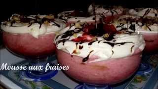 Recette facile n°5 Mousse aux fraises [upl. by Valli]