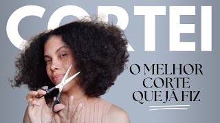 COMO CORTAR O CABELO CACHEADO EM CASA  KAHCHEAR [upl. by Adnirak]