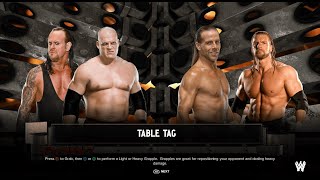 Brothers of Destruction vs DGeneration X  Tables Tag Team wwe [upl. by Williamsen]