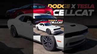 Tesla Model S Plaid Transforms Into A Dodge Challenger Hellcat After Body Swap [upl. by Wing705]