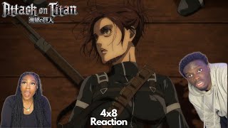 SASHAAAA WE CRIED ATTACK ON TITAN SEASON 4 EPISODE 8 REACTIONREVIEW  ASSASSINS BULLET [upl. by Nahn]